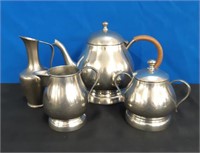 Vintage Pewter Tea Set