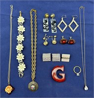 Lot of 12 Miscellaneous Jewelry Pieces