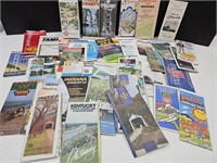Over 50 Vtg Road Maps & Attractions 1960's - 2000