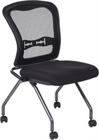 Office Star ProGrid Armless Folding Chair - 2 Pack