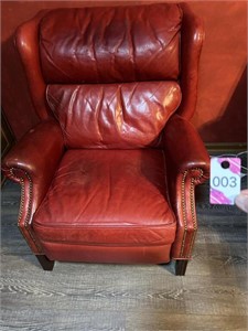 Red Leather Chair 30"x36"x40"H