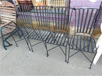 4 metal patio chairs ( you will be billed 4 t