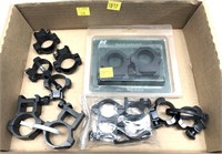 Lot: 6 Sets of assorted scope rings