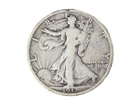 1917 s Obverse Silver Walking Liberty Half Dollar