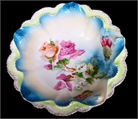 Vintage RS Prussia bowl w/ roses