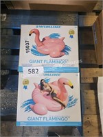 2- giant flamingo floats