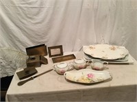 Vintage Desk Set & Dishes