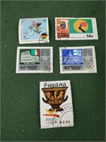 Vintage foreign Olympic stamps