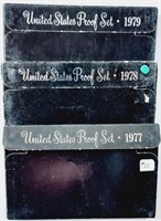 1977, 1978 & 1979  US. Mint Proof sets