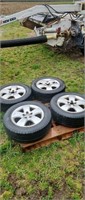 4- Vw rims 65r-15 tires alumium