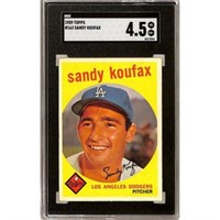 1959 Topps Sandy Koufax Sgc 4.5