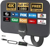 Amazqi TV Antenna - 2024 Update Indoor TV Antenna