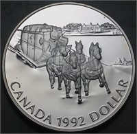 Canada Dollar 1992 Kingston to York Stagecoach 175