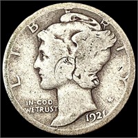 1921-D Mercury Dime NICELY CIRCULATED