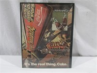 Coca Cola Race Ad In Frame 11" x 9"