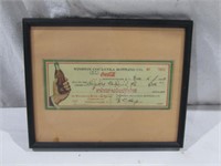 Coca Cola Check In Frame 8 1/2" x 10"