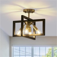 Farmhouse Industrial Ceiling Light Fixture