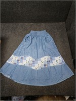 Vintage Starfire quilted denim skirt, size 12