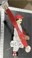 Wooden Baseball Player Whirly Gig