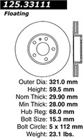 StopTech 125.33111 Premium High-Carbon Rotor