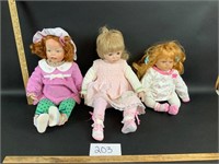 Lot of 3 doll-see description