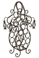 DECORATIVE METAL WINE RACK