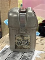Vintage coal miners MSA self rescue respirator