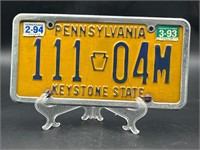 Pennsylvania keystone state license plate