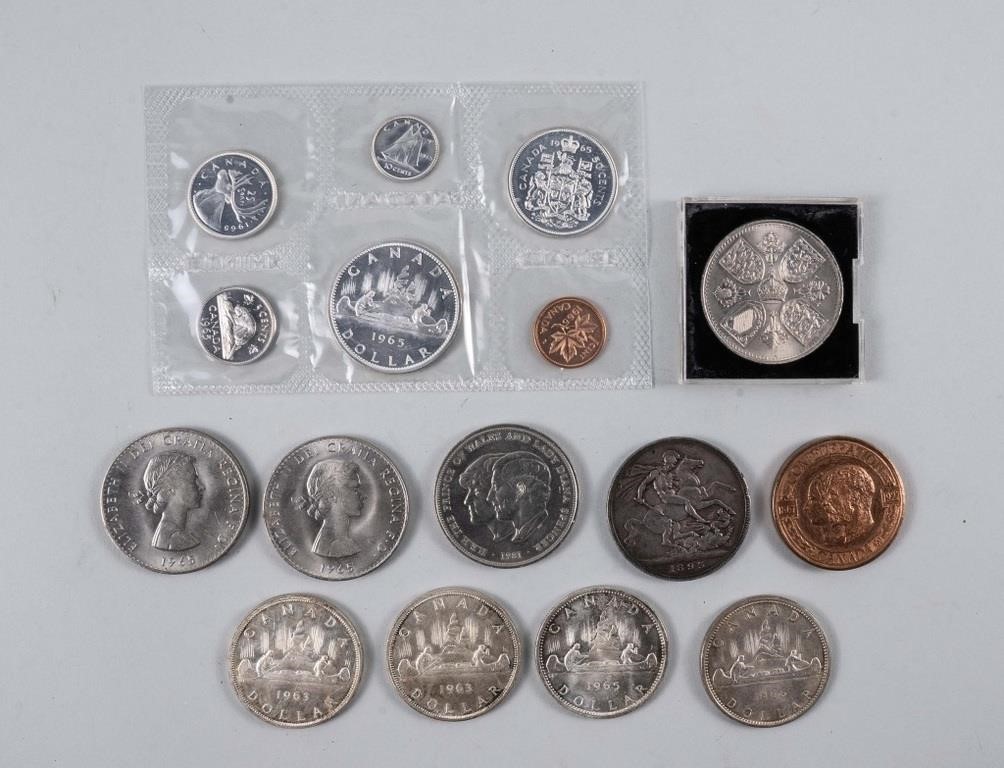 CANADIAN AND BRITISH COINS AND MEDAL