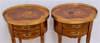 PAIR OF LOUIS XV STYLE OCCASIONAL TABLES