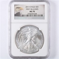 2013 Silver Eagle NGC MS70