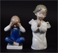 Lladro & Royal Copenhagen Porcelain Figurines