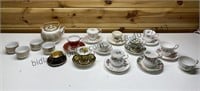 Tea Set, Cups, & Saucers