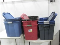 Nine Assorted Storage Containers W/Lids See Info
