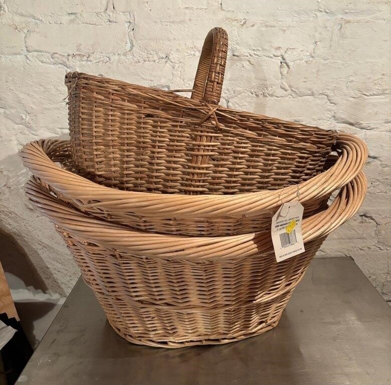 Three Wicker Baskets