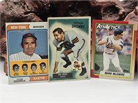 Lou Groza, Yogi Berra & Mark McGuire Sports Cards