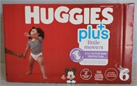 (116) Huggies +Plus Size 6 Diapers