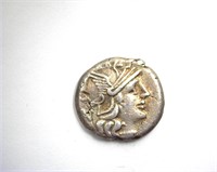 139 BC Spurilius AU Denarius