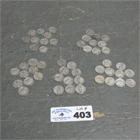 (50) Silver Mercury Dimes