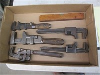 Flat of antique wrenches