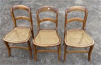 THREE WELL MAINTAINED ANTIQUE/VINTAGE CHAIRS