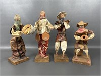 Four Vintage Paper Maché Mexican Folk Art Figures