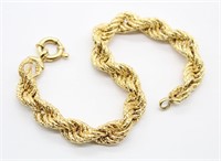 Gold Tone Spiral Form Bracelet