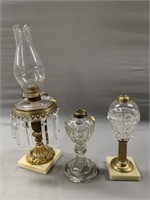 Group of 3 Oil Lamps