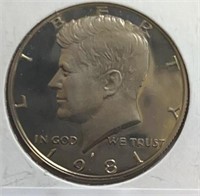 1981S Kennedy Half Dollar Proof