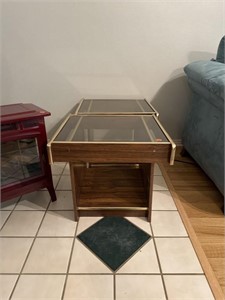 Glass Top End Tables 24”x22”x20” each