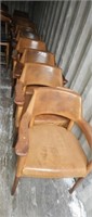 28 brown leather chairs