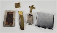 Pocket Knife, Vtg Cigarette Cases, Lighters
