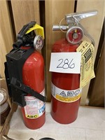 2 FIRE EXTINGUISHERS - BOTH ARE CHARGED & GOOD
