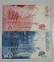 1999 & 2000  US. Mint  Uncirculated sets